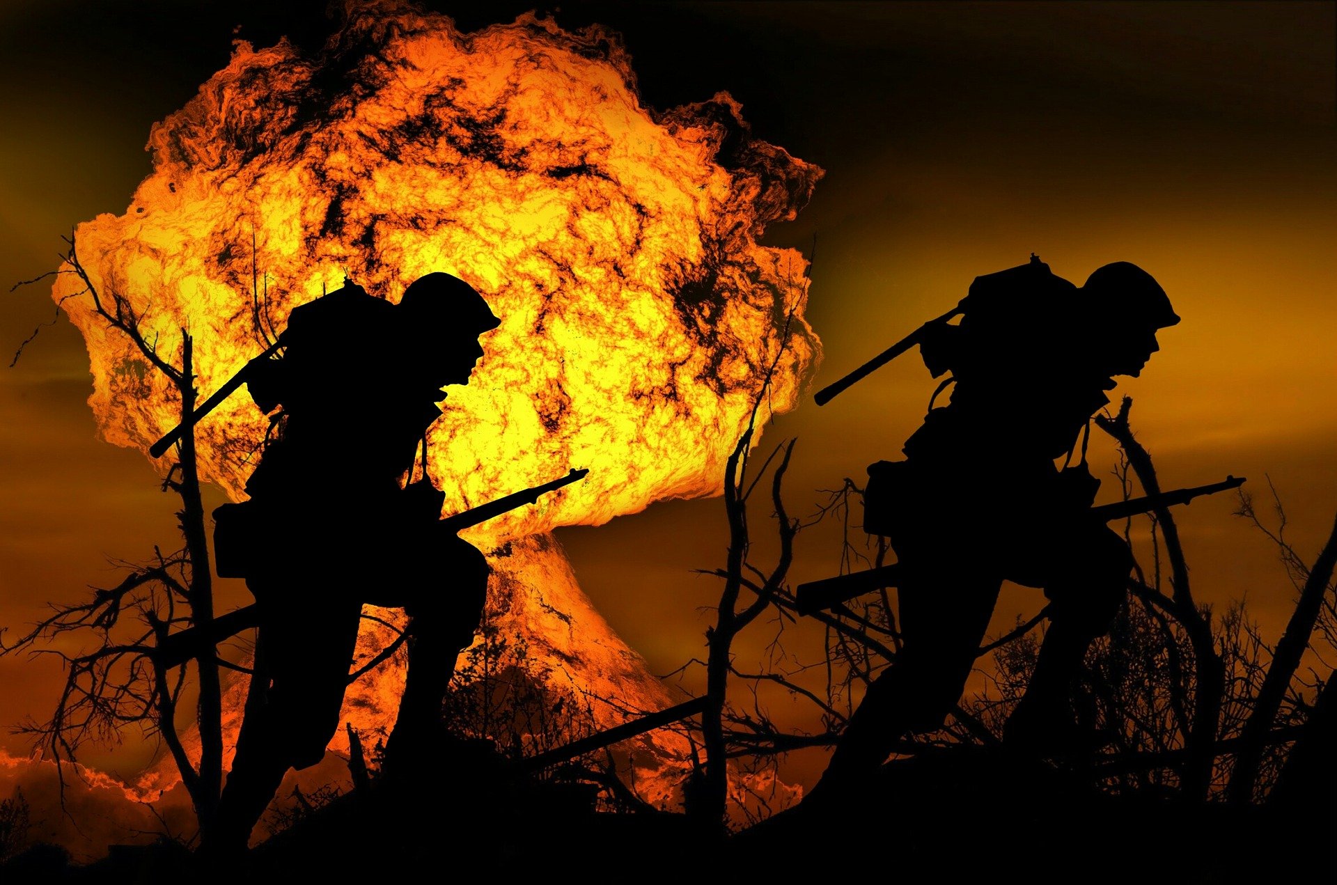 The approaching wars that must come west clouds rising